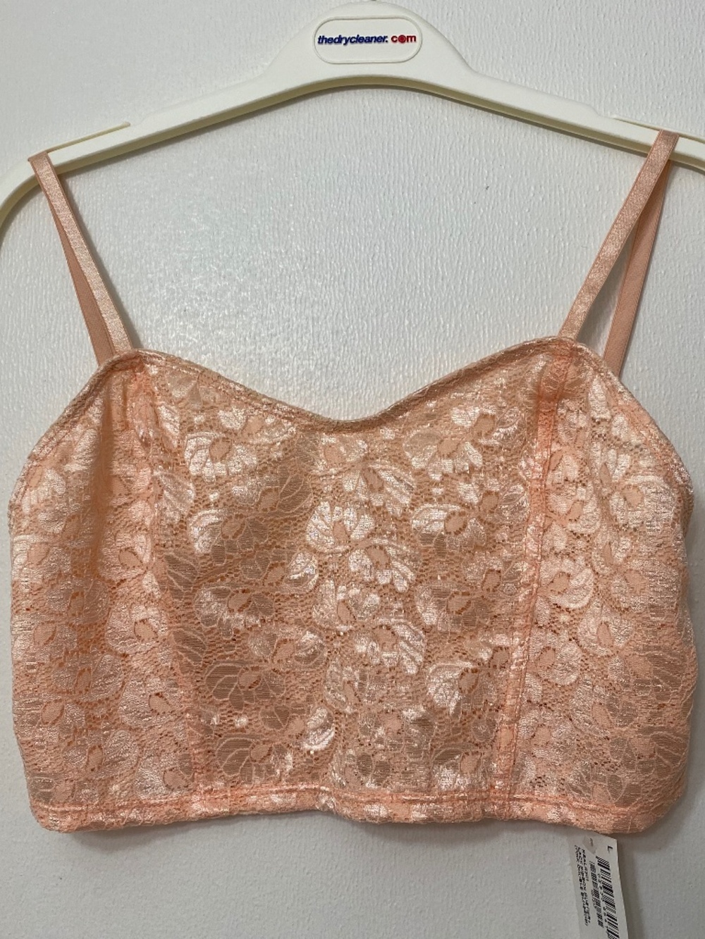 American Apparel Peach Lace Bustier